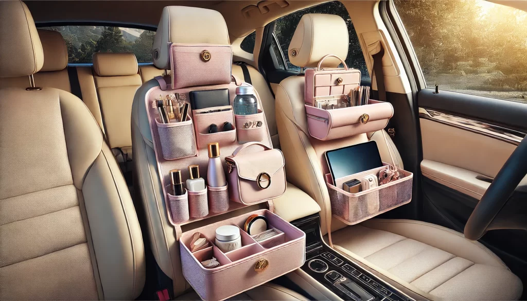 Les accessoires incontournables pour personnaliser sa voiture au féminin 2 accessoire de rangement voiture pour femme