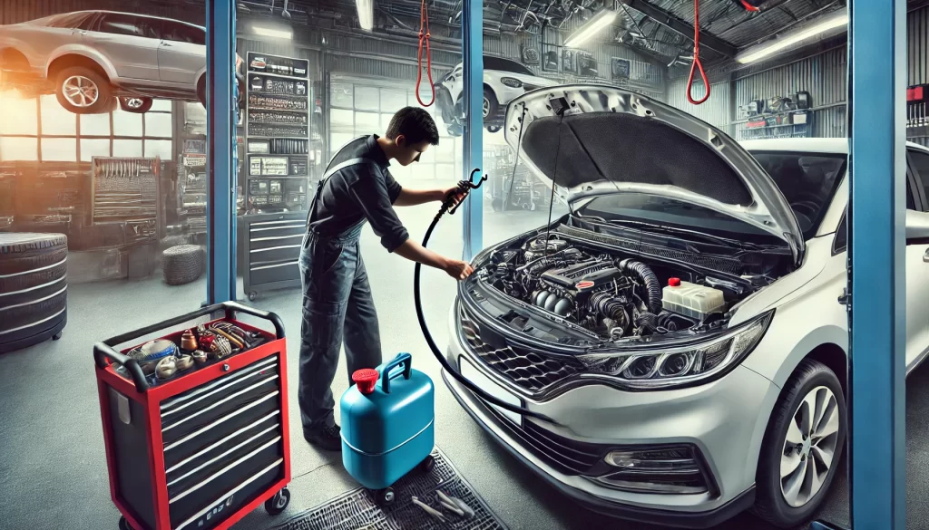 Comment recharger le gaz réfrigérant de votre climatisation auto en toute sécurité 2 recharge gaz réfrigérant voiture