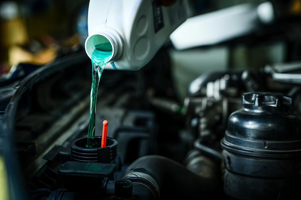 Vérification liquide refroidissement voiture