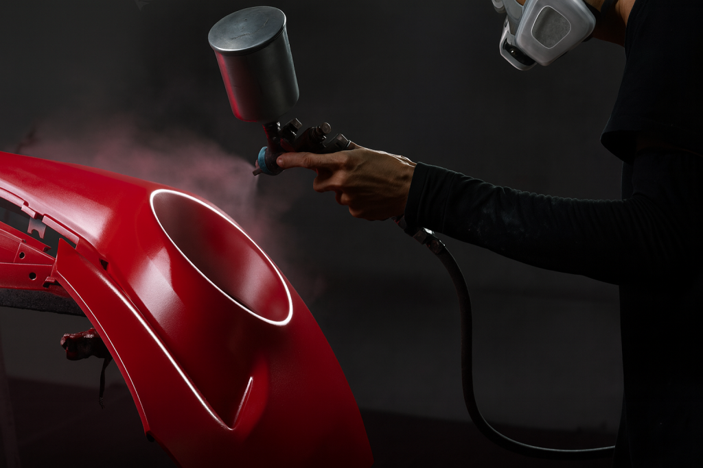 Peinture ou covering : le duel ultime pour sublimer et protéger votre carrosserie 2 Peinture auto professionnelle finition brillante