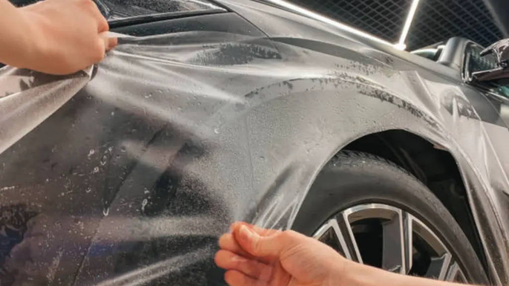 Pose film PPF transparent voiture 